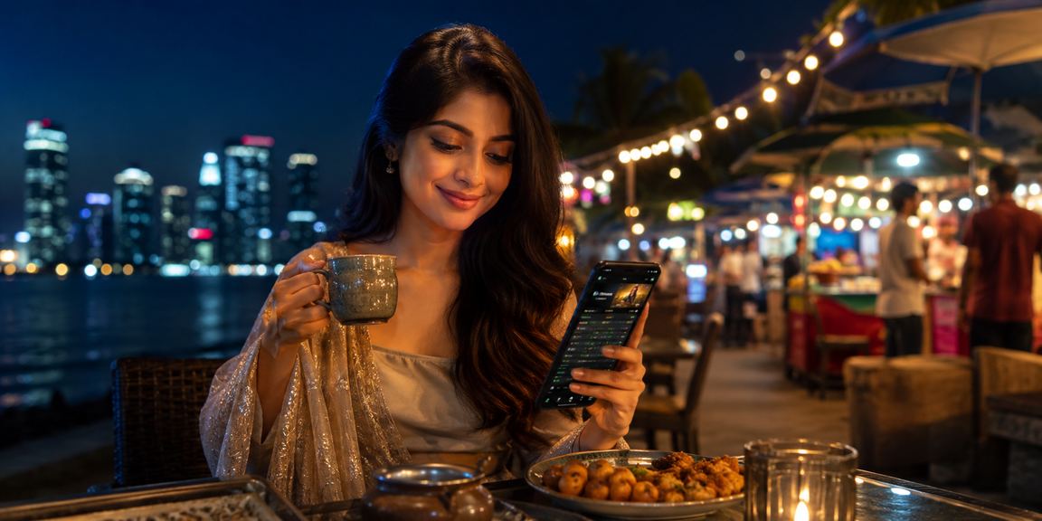 ঢাকায় মোবাইলে লাইভ স্পোর্টস বেটিং উপভোগ করছেন একজন ব্যবহারকারী