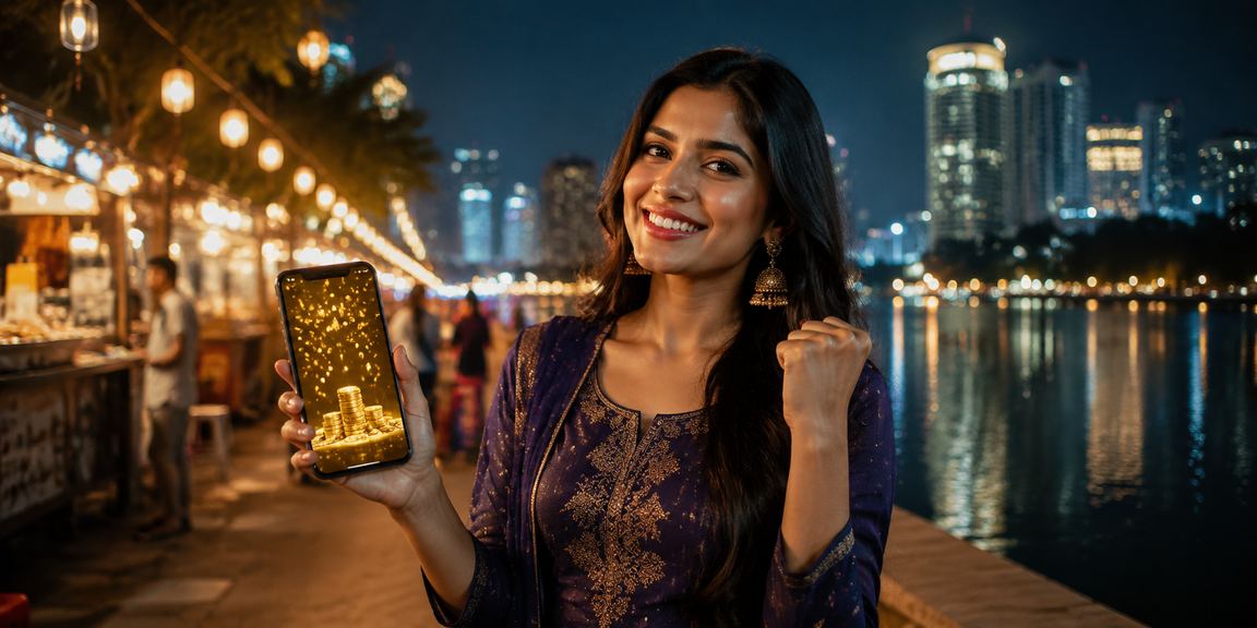ঢাকার রাতের বাজারে মোবাইলে গেমিং উপভোগ